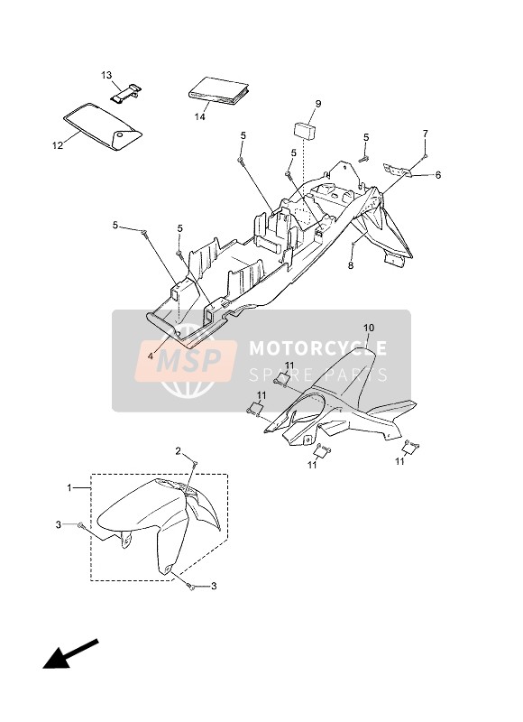 5WXF16690000, Joint, Yamaha, 1